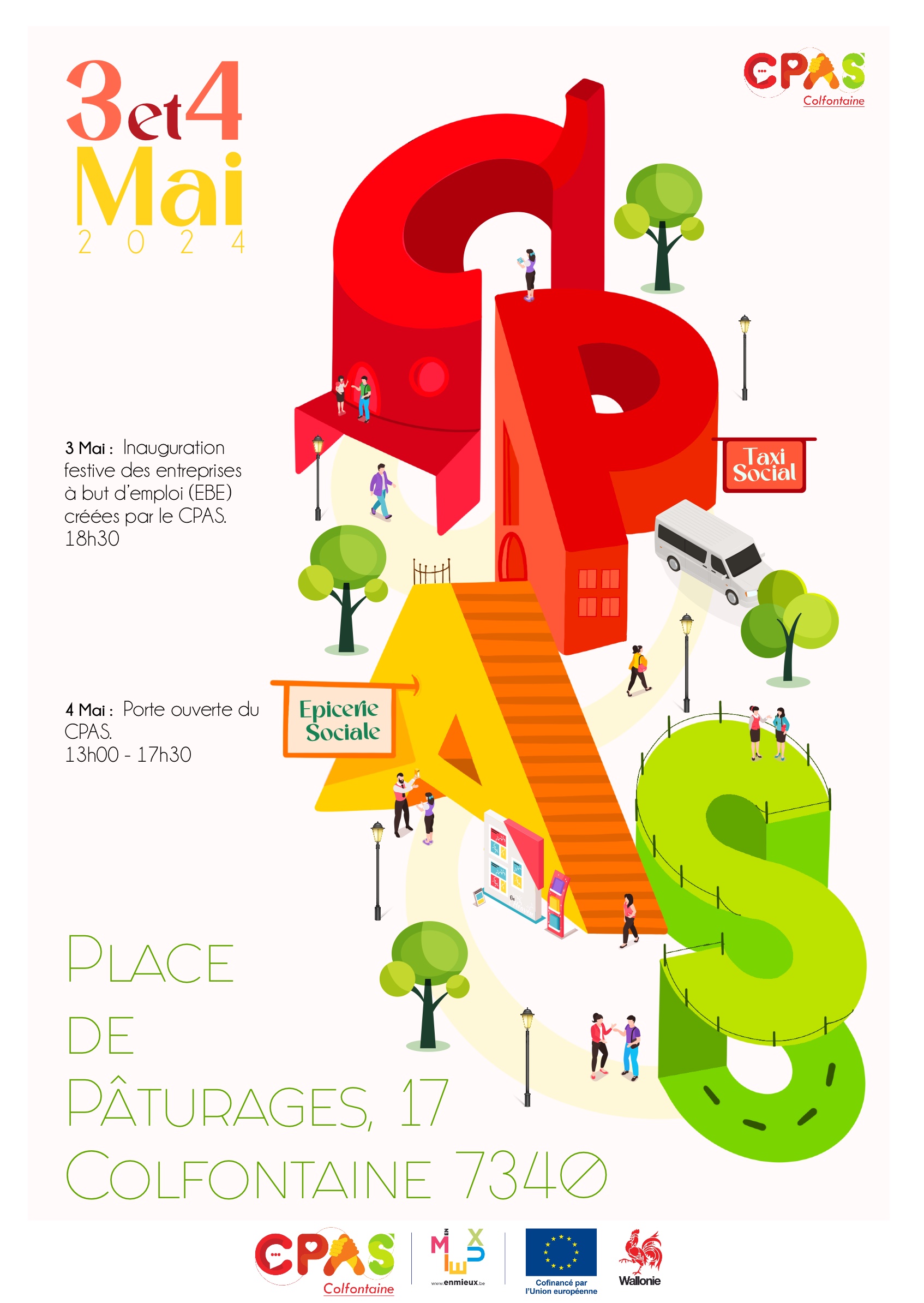 Inauguration des entreprises à but d’emploi (EBE) et Journée porte ouverte du CPAS :