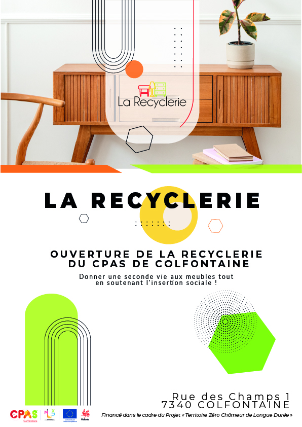 Nouvelle Recyclerie du CPAS de Colfontaine :